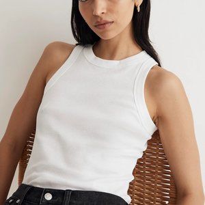 NWT Madewell Brightside Rib Cutaway Tank